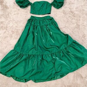 Alter’d State Green 2 Piece Maxi Skirt